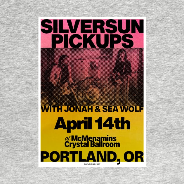 Silversun Pickups Riso Style Concert Poster by SkipBroTees